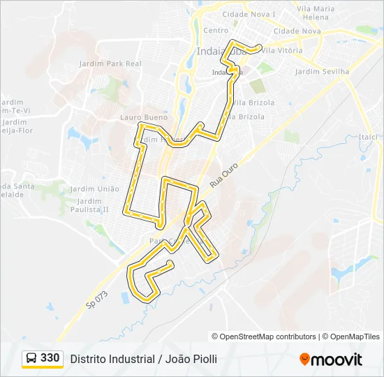 330 Bus Line Map