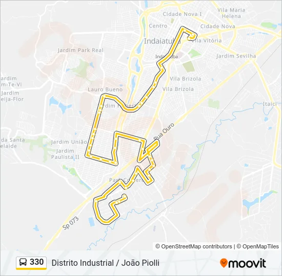 330 Bus Line Map