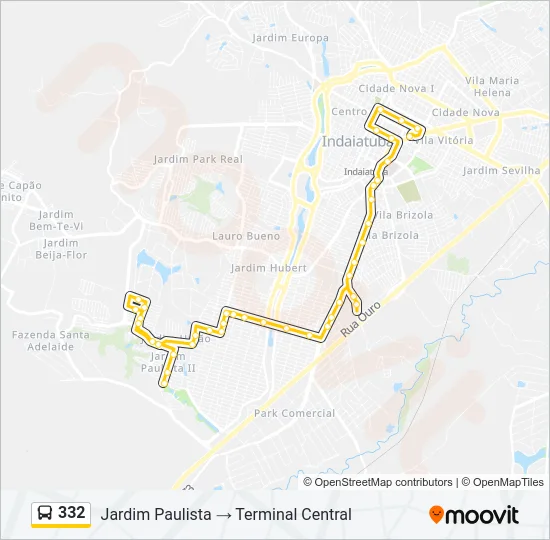 332 Bus Line Map