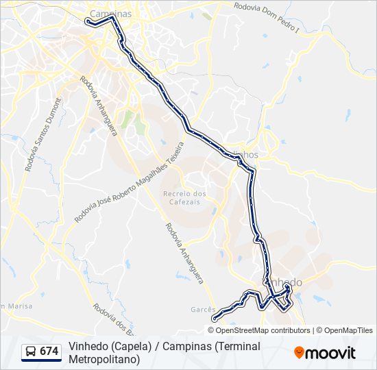 Como chegar até Cidade de Vinhedo de Ônibus?