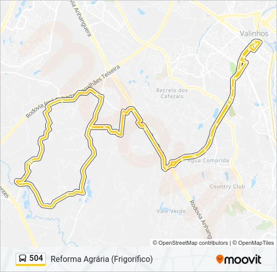 504 Bus Line Map