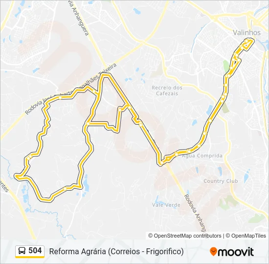 504 Bus Line Map
