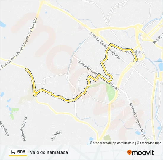 506 Bus Line Map