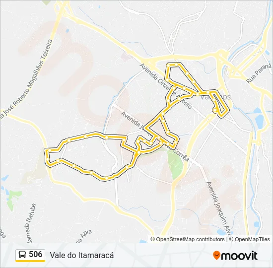 506 Bus Line Map