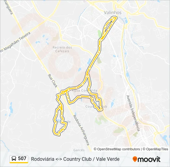 507 Bus Line Map