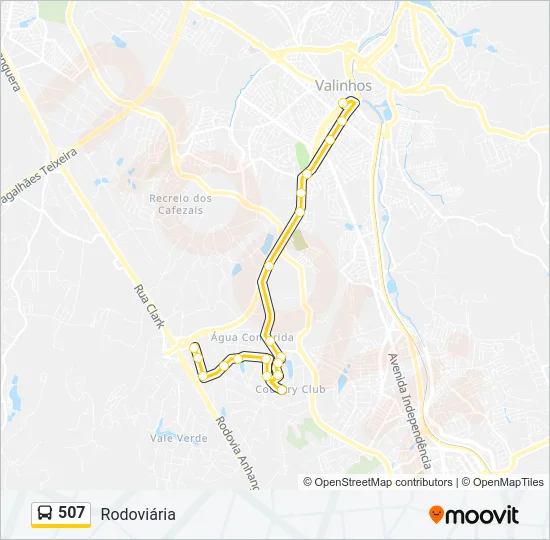 507 Bus Line Map