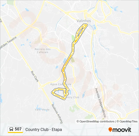 507 Bus Line Map