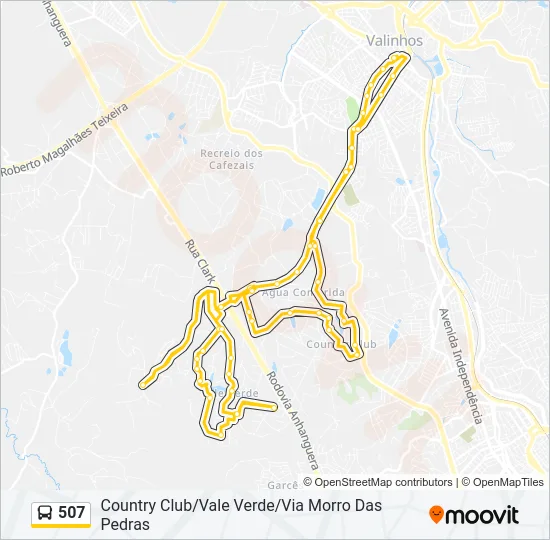 507 Bus Line Map