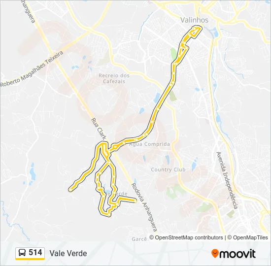 514 Bus Line Map