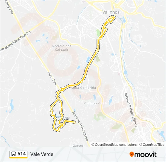 514 Bus Line Map