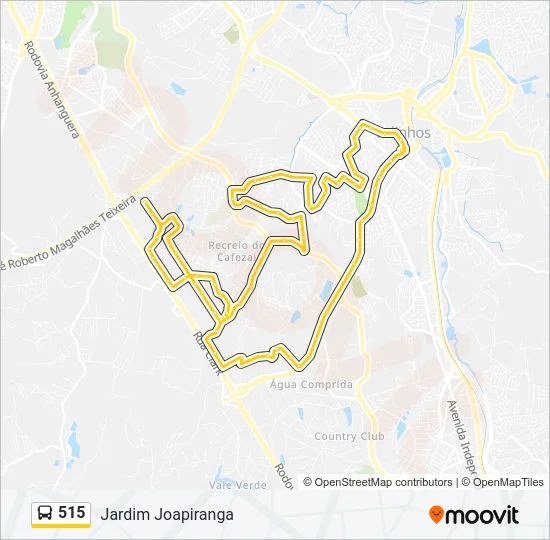 515 Bus Line Map