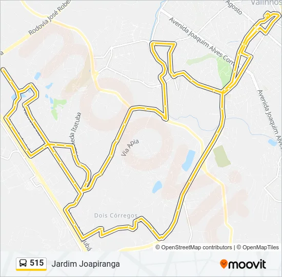 515 Bus Line Map