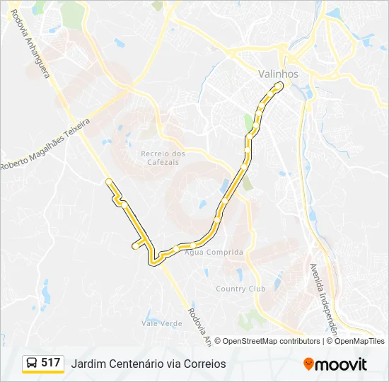 517 Bus Line Map