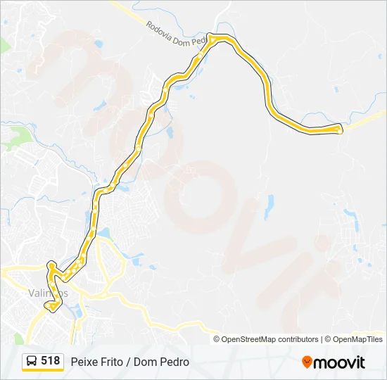 518 Bus Line Map