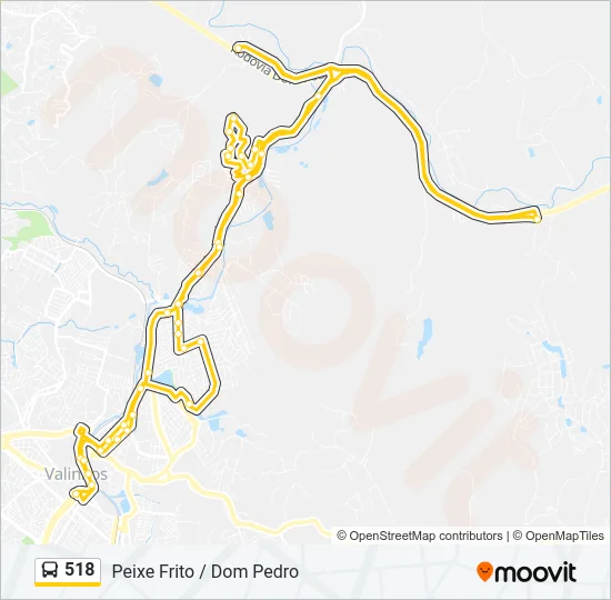 518 Bus Line Map