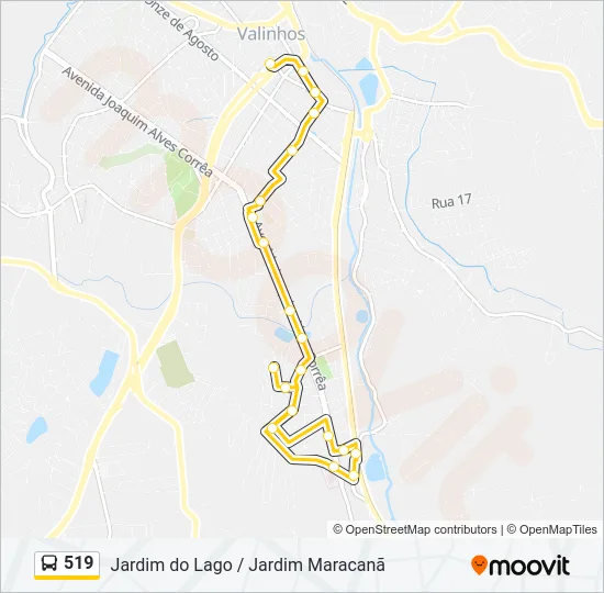 519 Bus Line Map