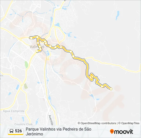 526 Bus Line Map