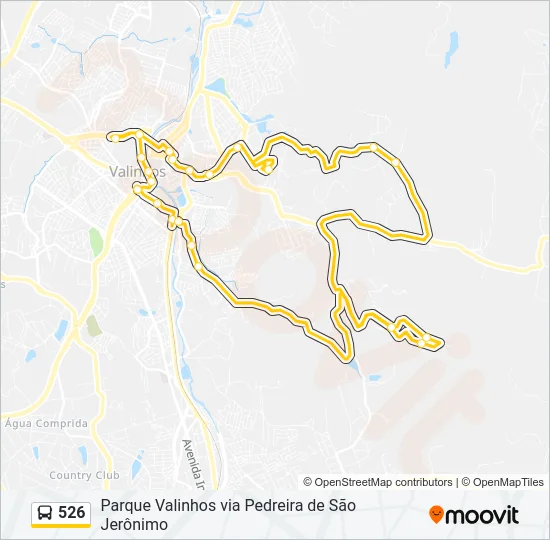 526 Bus Line Map
