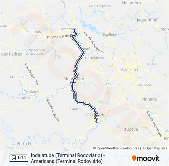 611  Line Map