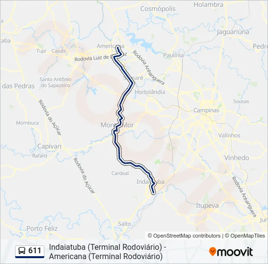 611  Line Map
