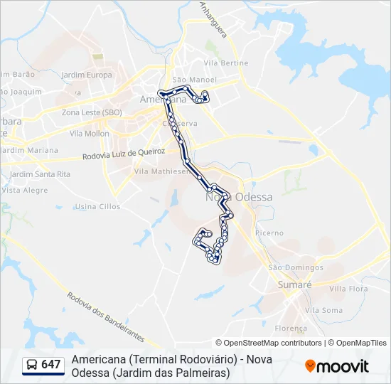 647  Line Map