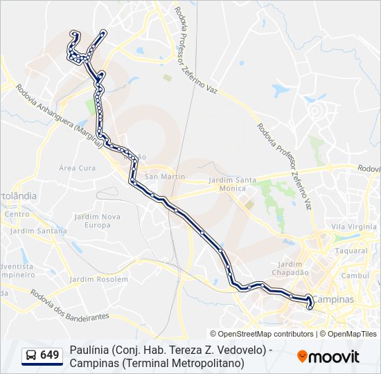 Mapa da linha 649 de 