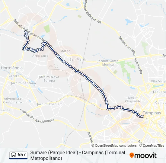 657  Line Map