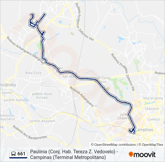 661  Line Map