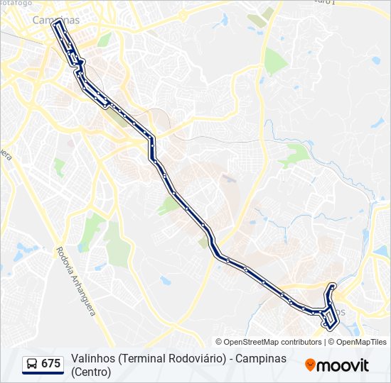 675 bus Line Map