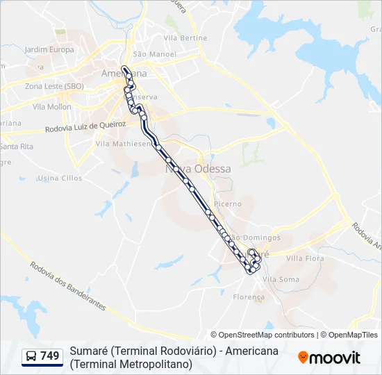 749  Line Map
