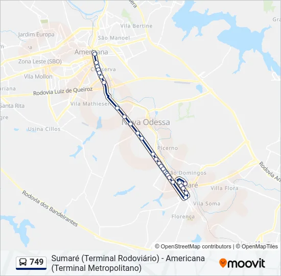 749  Line Map