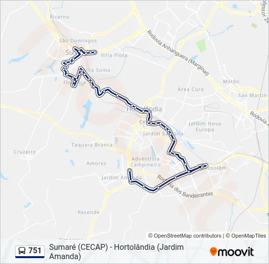 751  Line Map