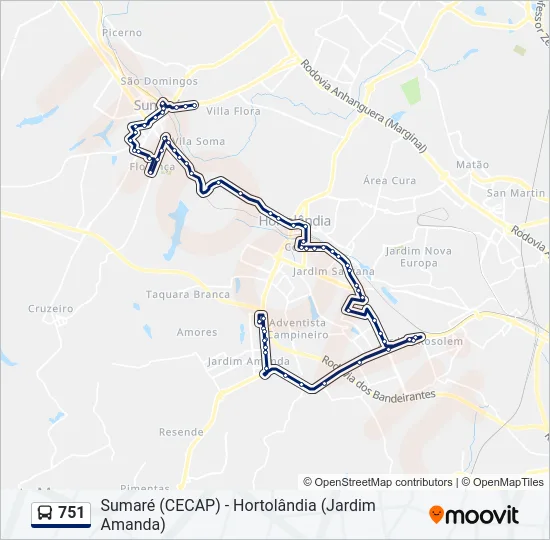 751  Line Map