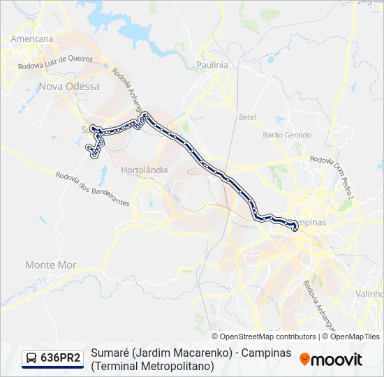 636PR2  Line Map