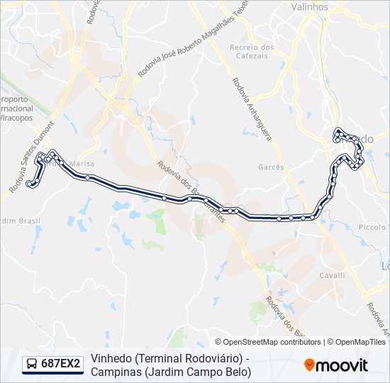 687EX2 bus Line Map