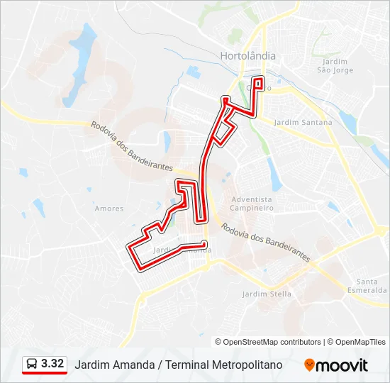 3.32 Bus Line Map