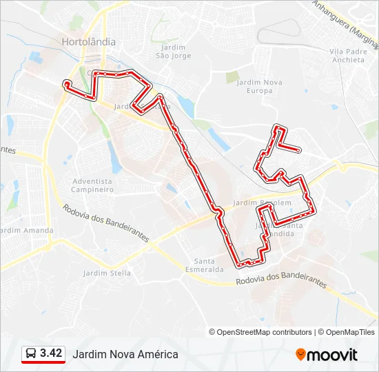 3.42 Bus Line Map