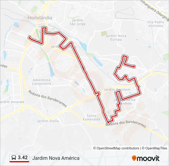 3.42 Bus Line Map