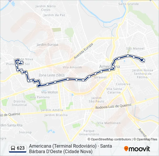 623  Line Map