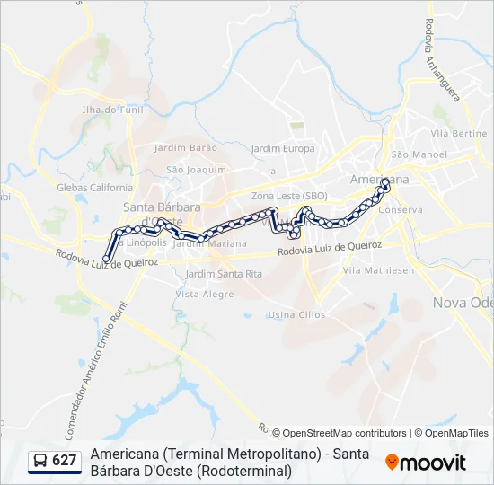 627  Line Map