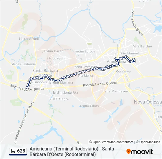 628  Line Map