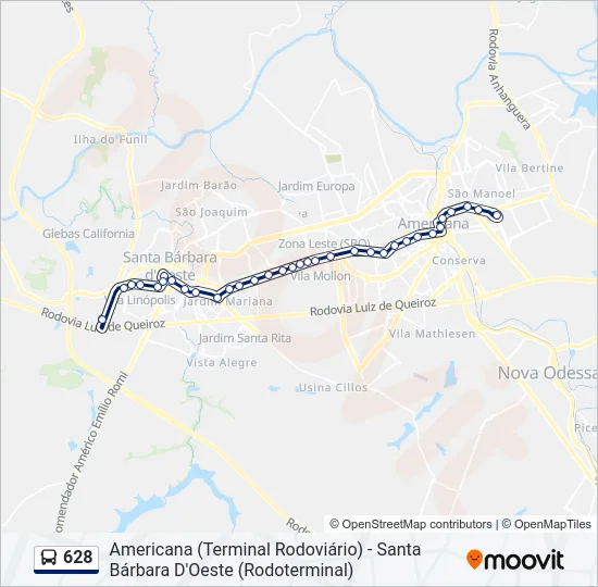 628  Line Map