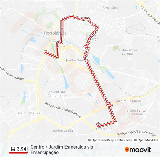 3.94 Bus Line Map