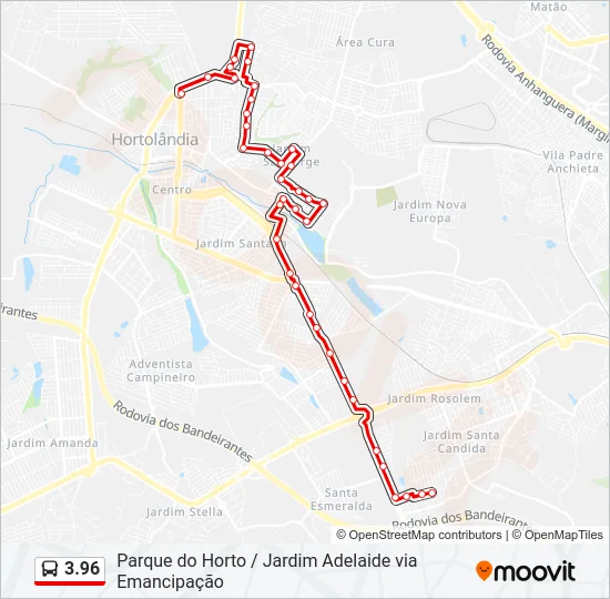 3.96 Bus Line Map