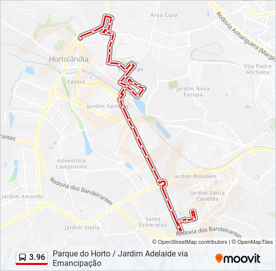 3.96 bus Line Map