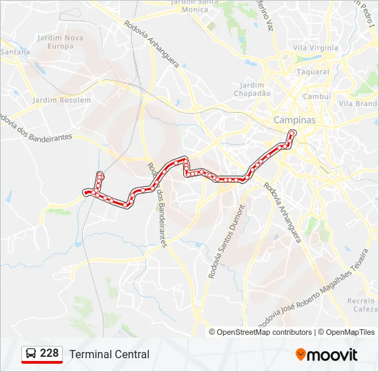 228 Bus Line Map