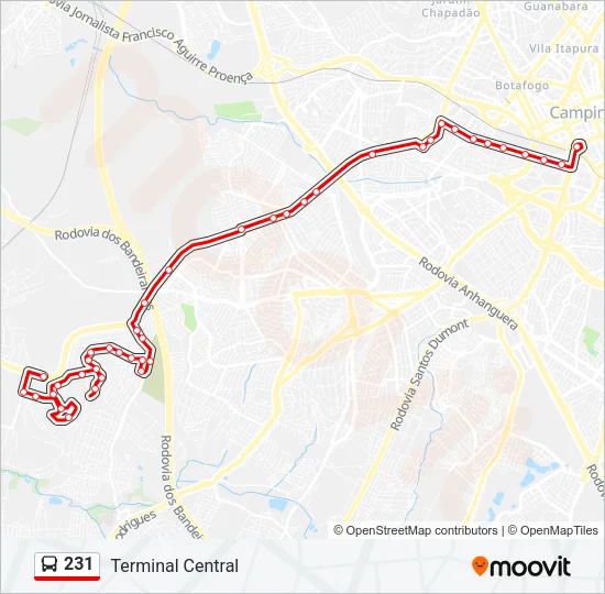 231 Bus Line Map