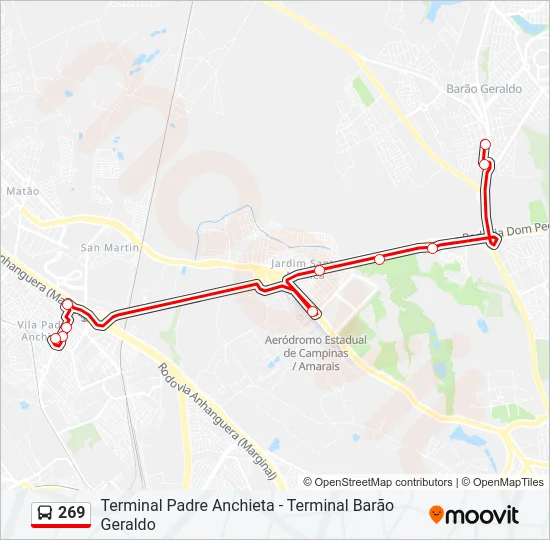 269 Bus Line Map