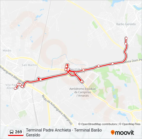 269 Bus Line Map