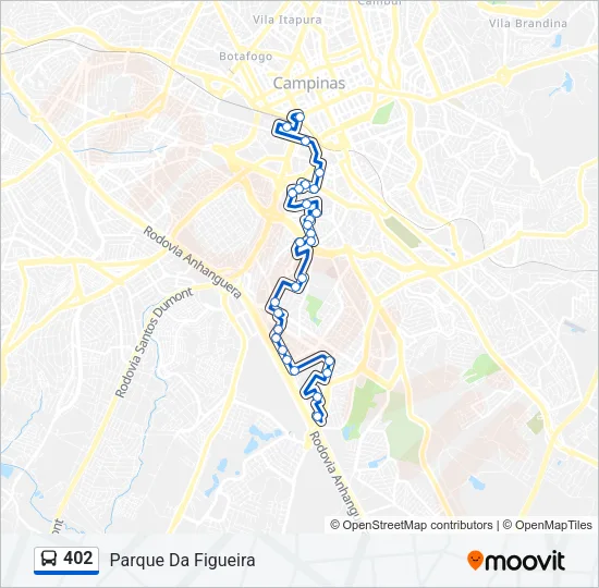 402 Bus Line Map